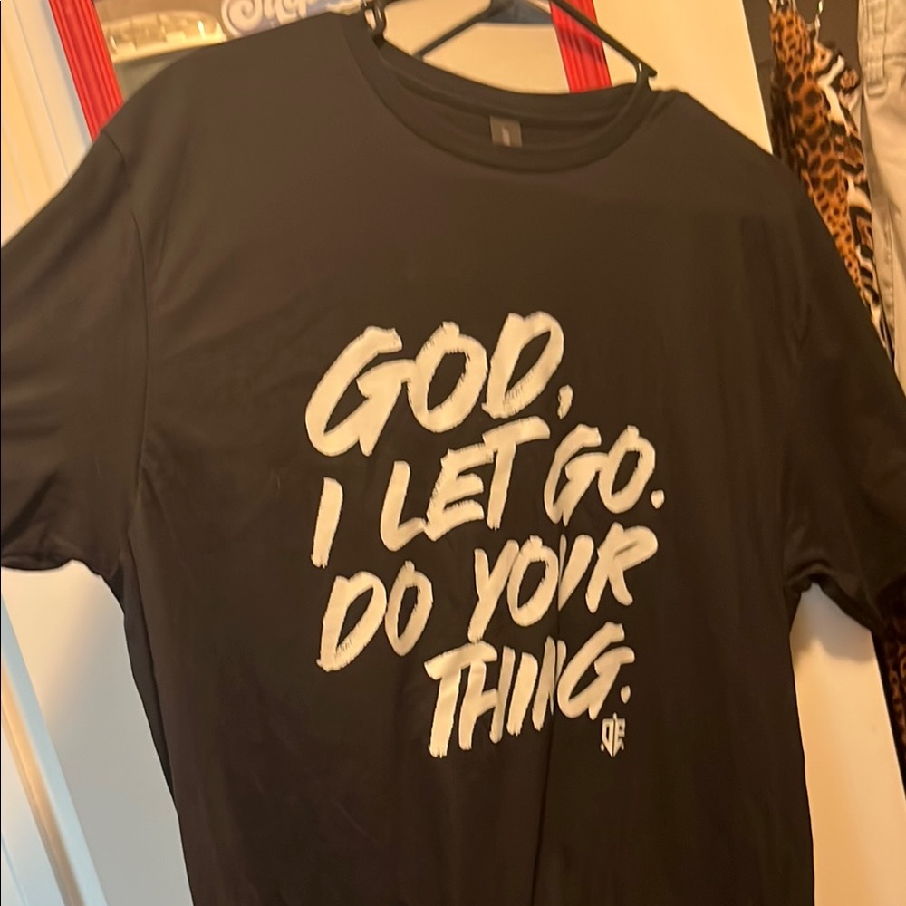 Gildan Softstyle Black Tee with White Text official Officer Eudy merch.